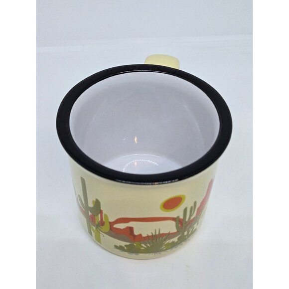 Vintage Camp Casual Southwest Desert Landscape Ceramic Mug Camping Outdoors - Picture 5 of 13